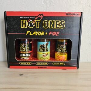 Hot Ones Flavor Fire Trio Pack Hot Sauce‎ Gift Set Heatonist 3 Pack New